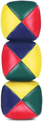 Hand holding a two inch Patelai mini juggling ball demonstrating the compact and easy grip size