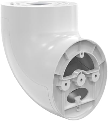 Under eave camera holder showing ninety degree horizontal angle adjustment