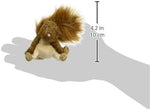 Side angle of the small red squirrel plush toy highlighting the compact size and authentic design.