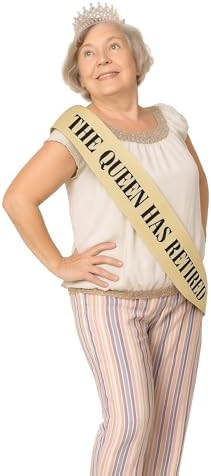 JPACO gold retirement tiara and sash celebration set