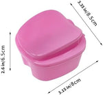 Detachable strainer basket inside the Maommadio denture soaking cup