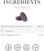 Side view of New Nordic Blue Berry eye vitamin bottle