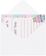 Complete twenty four count retail packaging of Juvale girls celebration invitation cards