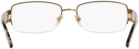 Close up of Versace gold metal frame detail