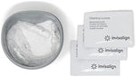 Invisalign plaque removal solution packets showing official brand packaging text