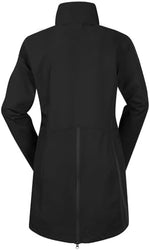 Detailed view of the HydroTek fabric and adjustable velcro cuffs on the Kerrits equestrian jacket.