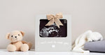 Kate and Milo I can't wait to meet you frame used as a baby shower gift idea