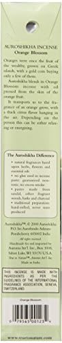 Natural orange blossom incense pack side angle view