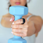 Rinfit smart ring cover showing skin friendly flexible premium silicone rubber texture.