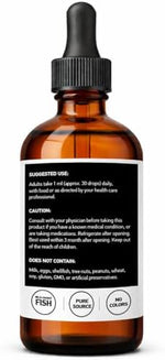 Peakright Pure EPA liquid omega-3 drops dietary supplement label details