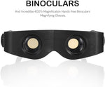Lightweight hands free binoculars with anti glare hood for outdoor bird watching.