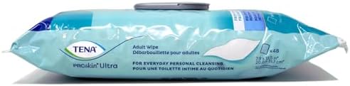 Tena incontinence wipes moisture enriched label