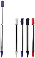 NSLikey metal portable touch pen four pack displaying white blue black and red color variants.