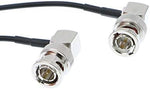 Alvin's Cables RG179 coaxial 30cm flexible video cable highlighting the dual right-angle male connectors.