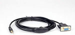Connectors of the SummitLink Z 5500 bypass cable showing the DB9 and 3.5mm jack