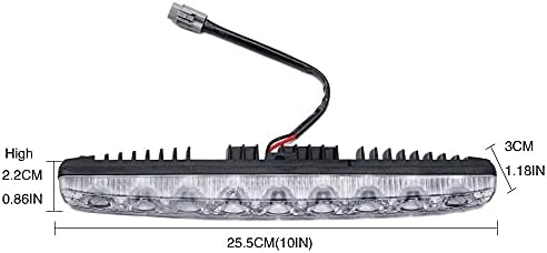 Side profile of Yijinsheng high power LED fog lamp