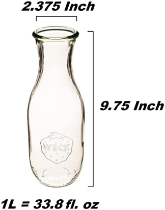 Weck SYNCHKG032680 Glass Jar - 580 ml, 3 Pieces, Orange - Image 3