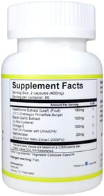 Herbs SRA CardioClean supplement bottle showing ingredients and directions for cholesterol support.