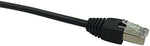 CERRXIAN 2 meter black network cable standard male plug end detail.