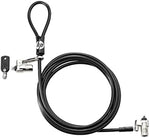HP 1AJ39AA security cable with vinyl coated steel wire and two keys