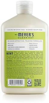 Mrs. Meyer's Lemon Verbena baking soda cleanser label showing plant-based ingredients