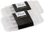 Close up view of the carbamide peroxide syringe tip and brand labels confirming product authenticity.