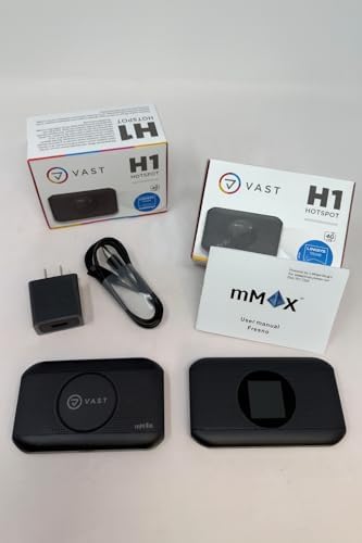 Generic Vast H1 pocket WiFi hotspot device demonstrating indicator lights for network signal strength and battery life.