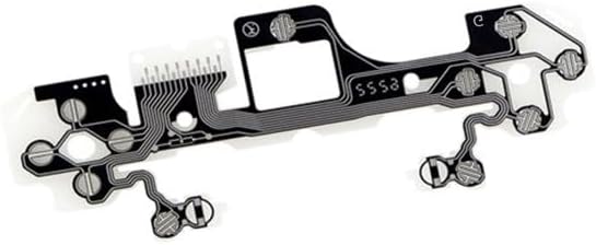 Full view of the Jowxsx joystick and button contact ribbon cable assembly