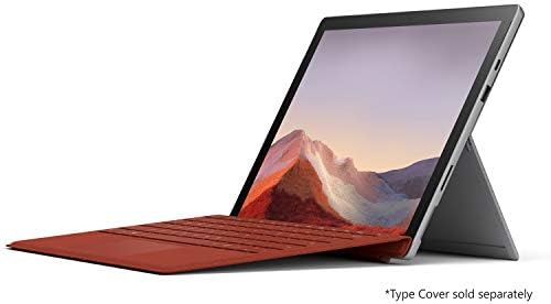 Side angle of imported Microsoft 2-in-1 tablet with the kickstand extended