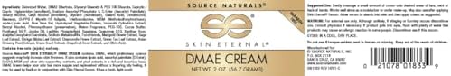 Source Naturals Skin Eternal DMAE Cream applied on hand for skin texture