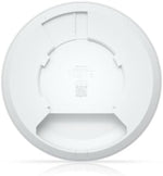 Side angle profile of the compact Ubiquiti Networks Wi-Fi 7 access point highlighting its slim and non-intrusive aesthetic