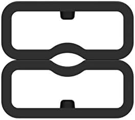 Side profile of tracker band loop retainer showing flexible material structure