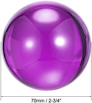 Uxcell 70mm purple clear acrylic sphere for isolation and body rolling manipulation