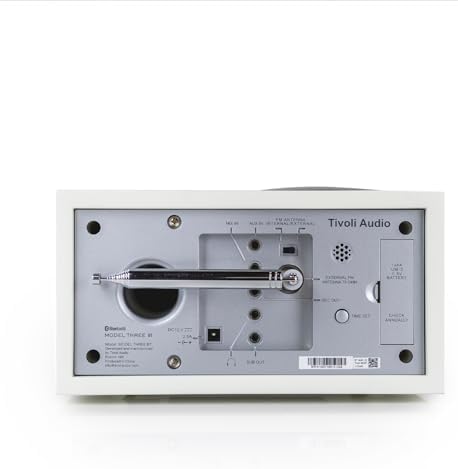 Top view of the Tivoli Audio Model Three control knobs