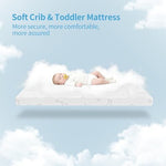 Authentic imported USA baby mattress highlighting the breathable fabric texture