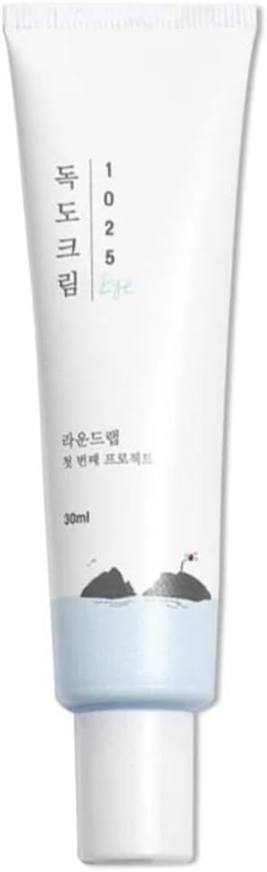 Round Lab 1025 Dokdo Eye Cream 30 Milliliters tube front view showing minimalist white packaging