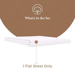 Good Sleep Bedding 100 percent Egyptian cotton flat sheet texture close up showing sateen weave.