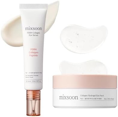 Mixsoon PDRN Collagen Eye Serum and Hydrogel Patch bundle front view