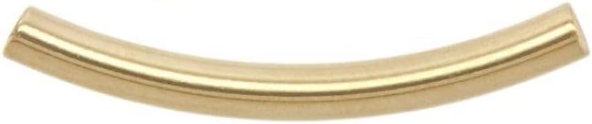 30pcs Adabele Real Gold Plated Sterling Silver Curved Tube 20mm, Hole 1.5mm - Image 12