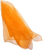 Close up view of the premium soft silk like texture on Hoerev black dancing scarves