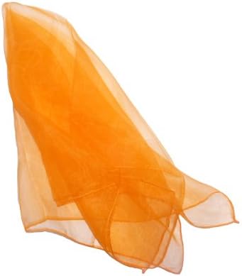 Close up view of the premium soft silk like texture on Hoerev black dancing scarves