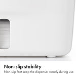 Side view of OXO Tot Perfect Pull Wipes Dispenser Gray
