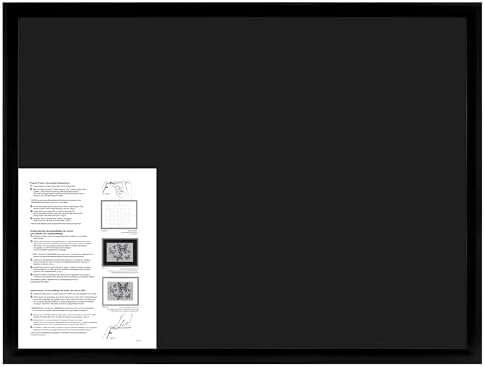 MCS 20x27 inch display frame with reversible black and white background