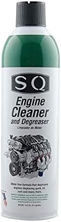 Authentic SQ automotive degreaser package details displaying usage instructions for cool vehicle engines.