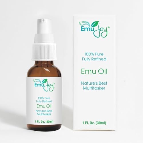 Emu Joy 100% pure organic emu oil front view bottle