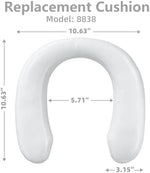 SKYROKU 2cm thick soft padded toilet seat cover close up material detail