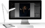 Lume Cube Edge 2.0 white circle webcam light head adjustment angle