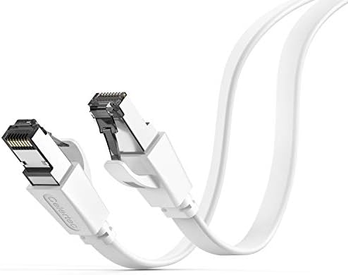 Celertec 6ft flat patch cable showing gold-plated connectors