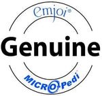Packaging of Emjoi Micro-Pedi Ultra showing authentic USA import branding.
