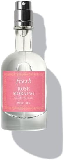 Fresh Rose Morning eau de parfum front view travel spray bottle